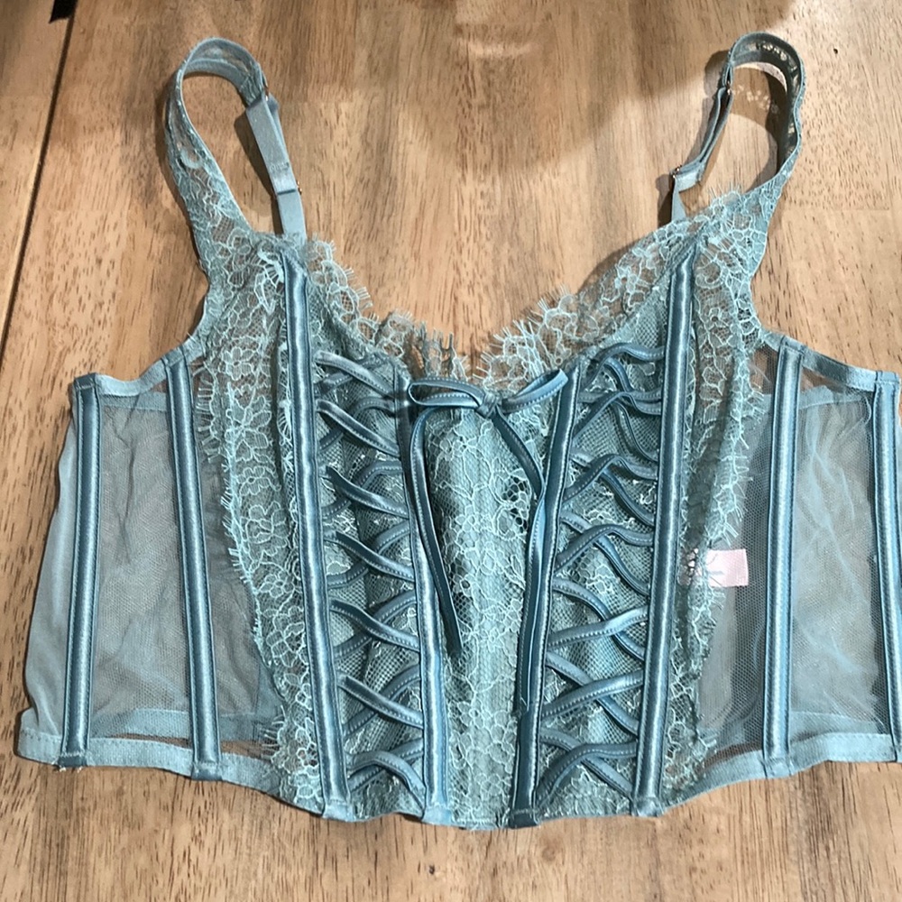 Vicky’s Teal Corset